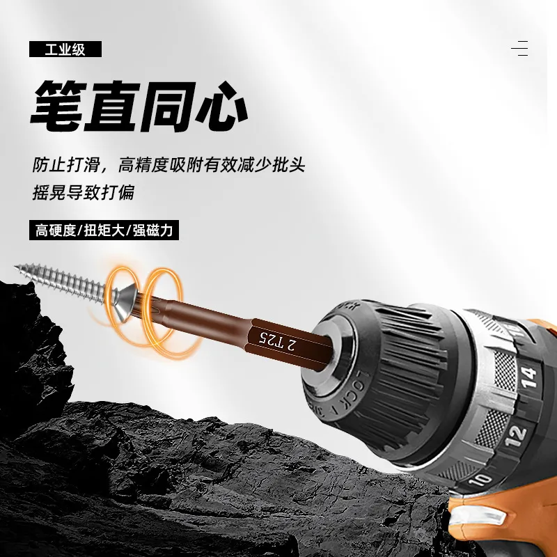 Power Tools Electrical - مجموعة رؤوس سداسية S2 لمفك البراغي