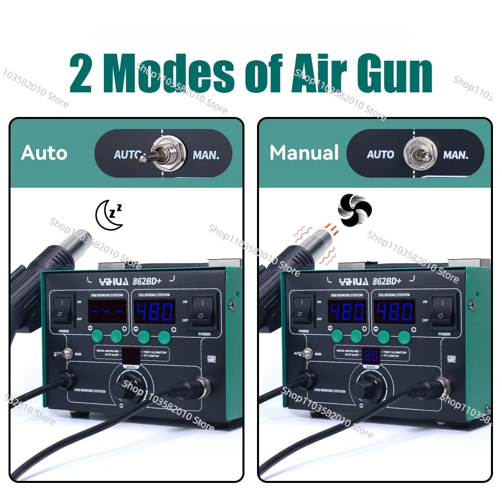 محطة لحام YIHUA 862BD+ مع مسدس - مراجعة Power Tools Used In Welding وسعره