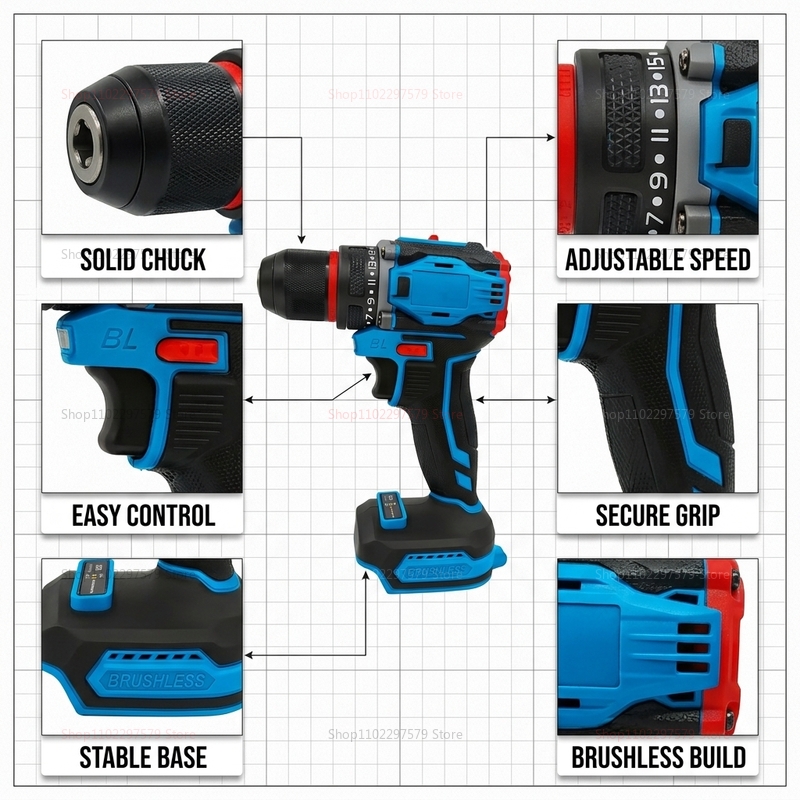 مثقاب كهربائي لاسلكي بدون فرشا - مراجعة Power Tools Battery Repair وسعره