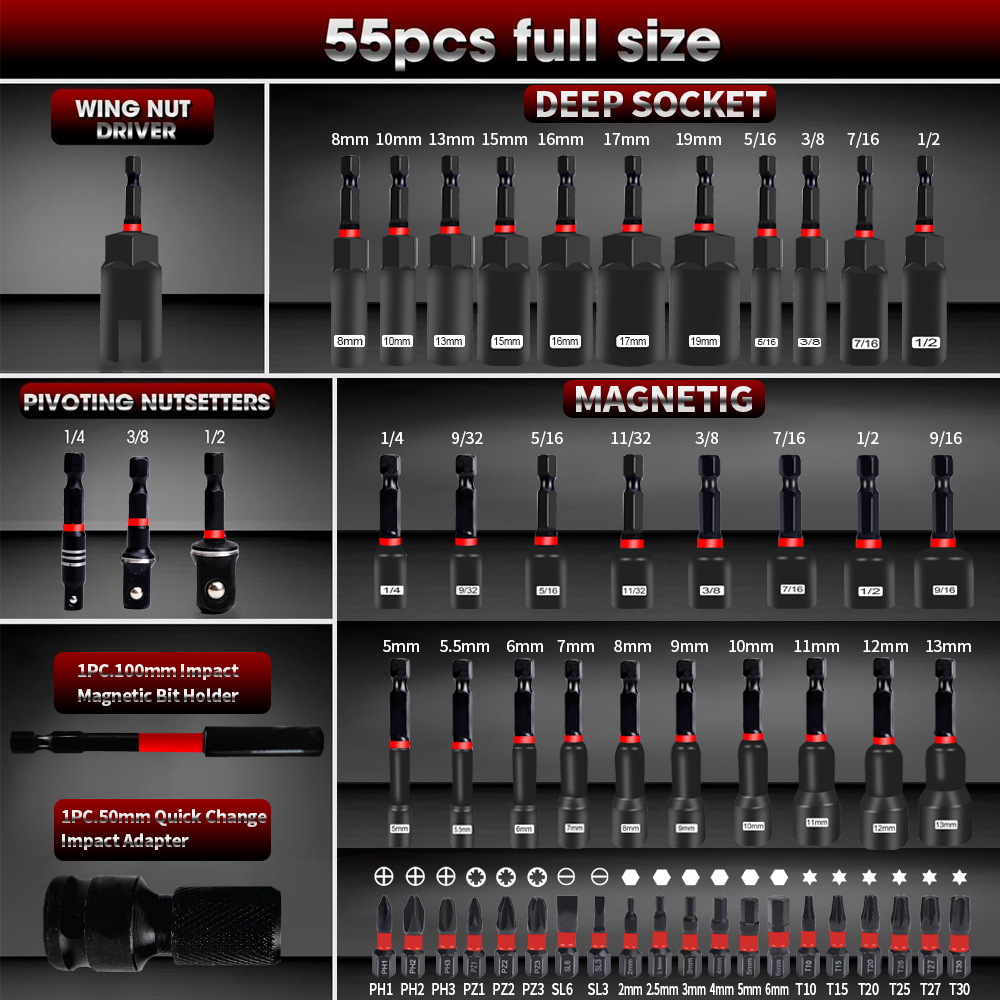 طقم مفاتيح صواميل مغناطيسية 55 - مراجعة Power Tools Ridgid وسعره